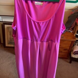 Columbus Vibrant Pink Sleeveless Dress
